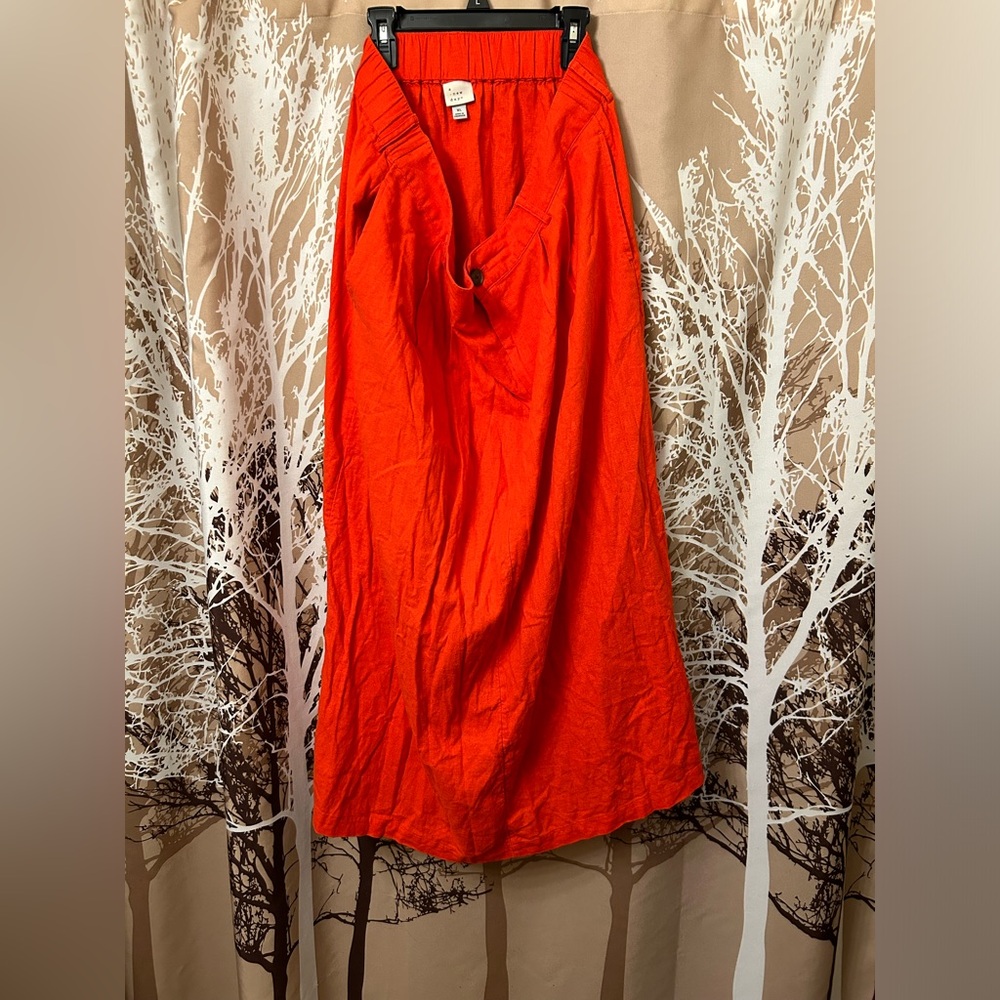 a new day Bright Orange Midi Skirt - Size XL